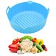 thumbnail image 1 of Cesta Redonda para Freidora Aire Olla Silicona Antiadherente Fácil Limpieza Segura Alimentos, 1 of 9