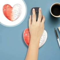 WZXPWT Small Heart Shaped Silicone Mouse Pad, Ergonomic Wrist Rest Pad, Summer Refreshing Gaming Desk Mat, Office Wholesale Memory Foam Mouse Pad