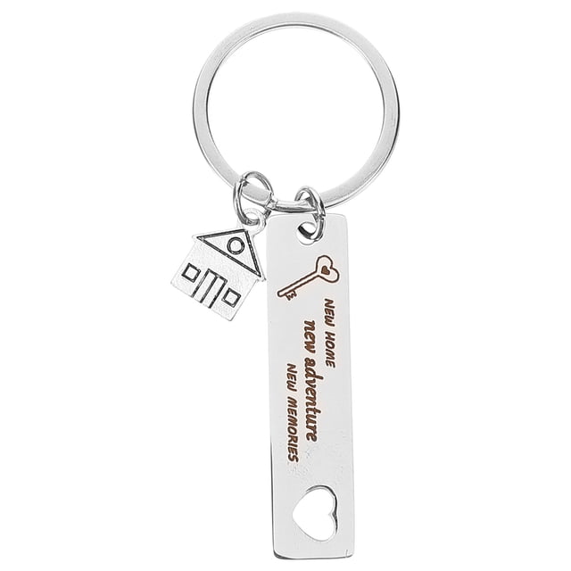 MasteelfCA Housewarming Gift New Home Key Chain Stainless Steel Key Ring for New Homeowner