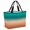 Orange Green, variant on Teal Purple Ombre Beach Bag for Women, Large Breathable Mesh Beach Tote Bag, Modern Gradient Abstract Art Sandproof Lightweight Travel Bags for Vacation Picnic Swimming Pool 15.7"x15.7"x9.1"