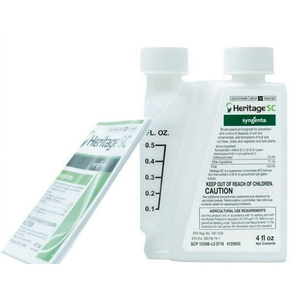 Heritage SC Broad-Spectrum Fungicide - For Prevention/Control Of Diseases - 4 oz Bottle by Syngenta