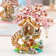 thumbnail image 6 of SKQIT Cherry Blossom Bonsai Tree Building Set, Flowers Tree House Model Sets for Adults, 2200Pcs Micro Bricks Collectible Creative Gifts for Adults, 6 of 13