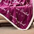 thumbnail image 6 of Bible Sherpa Blanket Christian Sympathy 50"x60" Blanket Inspirational Gifts Religious Gifts for Women Jesus Christ God Say You are Blessed Blanket for Praying Faith Men Woman, 6 of 6