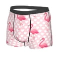 thumbnail image 5 of Goofa Cute Flamingo with Heart Printed Men's Boxer Briefs Underwear, Moisture-Wicking Underwear, Trunk,Soft and Breathable Cotton Underwear-Small, 5 of 9