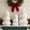 White, variant on 3 Pcs Morden Christmas Decor Gift Rattan Wicker Christmas Cone Tree Neutral Xmas Tabletop Centerpiece for Mantel Fireplace Home Tiered Tray Holiday Party Decor, 3 Sizes(Burlywood)