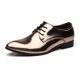 thumbnail image 1 of Zapatos de cuero con punta puntiaguda británicos, zapatos de cuero brillante para hombres, zapatos de cuero de gran tamaño, deseo, 1 of 6