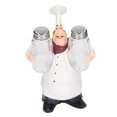 thumbnail image 1 of Statue de Chef Ensemble de Salière, Statue Adorable Pots à Épices en Résine Peints à la Main pour la Maison, 1 of 7