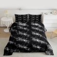 thumbnail image 2 of Homewish Teens Abstract Marble 2pcs Bedding Comforter Set,Black Grey Twin Comforter Sets,Marbling Stone Pattern Breathable Bedding Set,Ultra Soft Home Decor,Reversible, 2 of 8