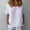 White, variant on Babysbule Womens Summer Tops Women's Casual Cotton And Linen O-Neck Solid Short Sleeves T-Shirt Blouse Tops
