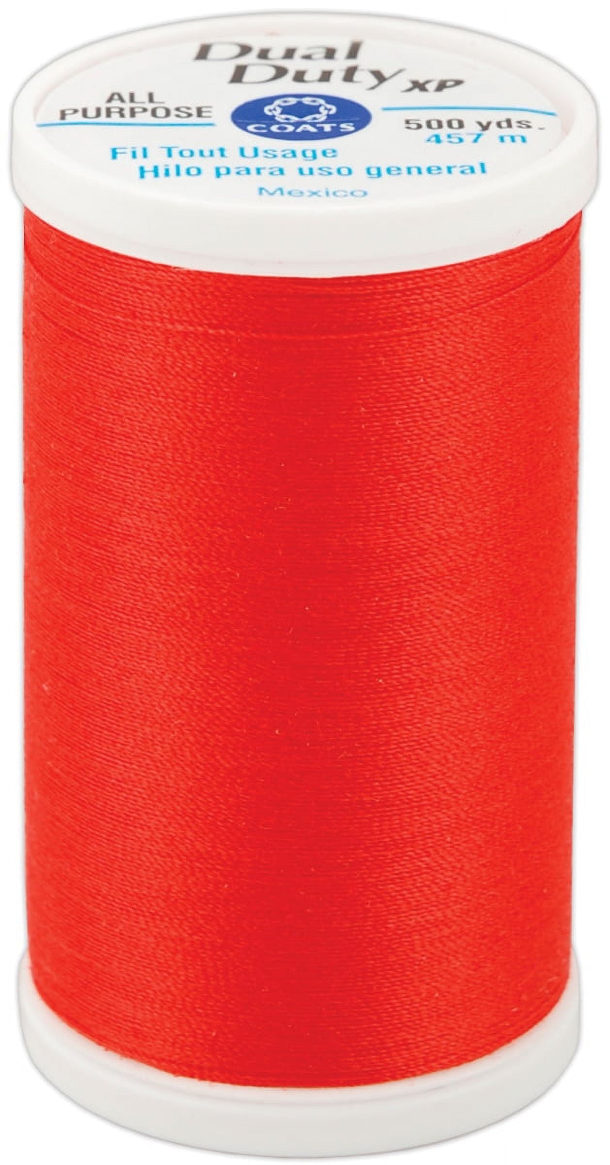 Coats Dual Duty Plus Jeans Thread 60yd-Red-Orange