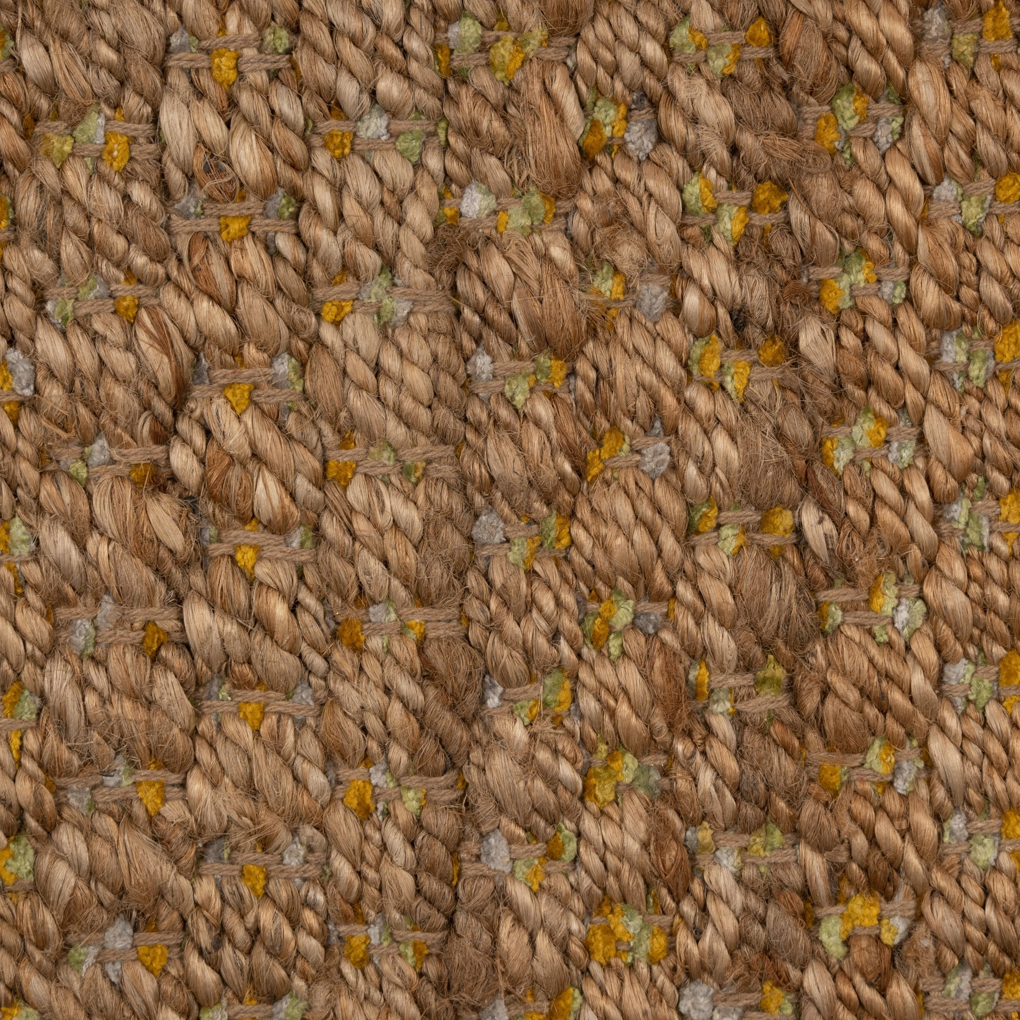 Laddha Home Designs 5' x 7.75' Handwoven Striped Area Throw Rug - Tan and Green