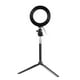 thumbnail image 1 of Luz de relleno portátil Fotografía de teléfono Anillo de luz 5-en-1 LED Trípode Selfie Stick Clip de teléfono Obturador Juego de control remoto seitruly DZ7658-03, 1 of 2