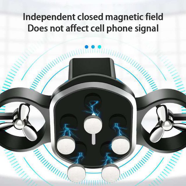 Magnetic 360 Rotatable Magnetic Car Phone Holder Magnet Easy To Operate Multifunctional Magnetic Car Charger Mount PortableBlueUnited States He Qiyong unisex