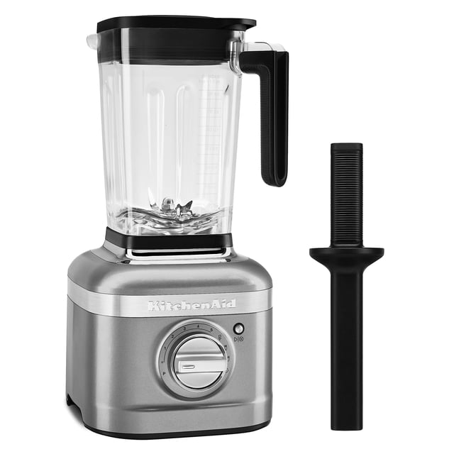 Licuadora KitchenAid K400 de velocidad variable con tamper de 1,65 L, color plateado