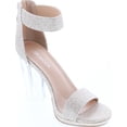 thumbnail image 3 of Top Moda Womens Davita-1 Transparent Lucite Metallic Party Dress High Heels Shoes, 3 of 4