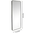 thumbnail image 4 of Americanflat Full Length Wall Mirror - 22" x 59" Large Full Body Mirror for Bedroom, Living Room - 5ft Long Wall Rectangular Mounted Mirror, , Black, 4 of 5