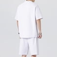 thumbnail image 6 of SOOMLON Young Mens Workout Sets Big and Tall Crew Neck Viscose Shirts Lightweight Shorts Short Sleeve Clothing Set, 6 of 6