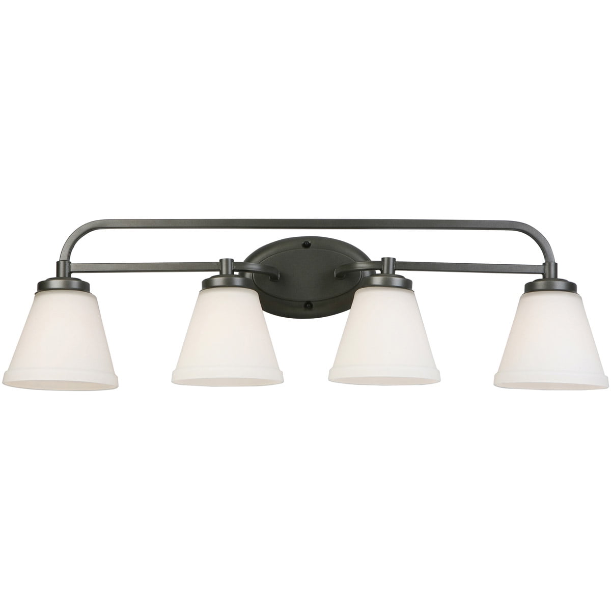 Bathroom Vanity 4 Light Fixture With Graphite Finish Steel Material E26