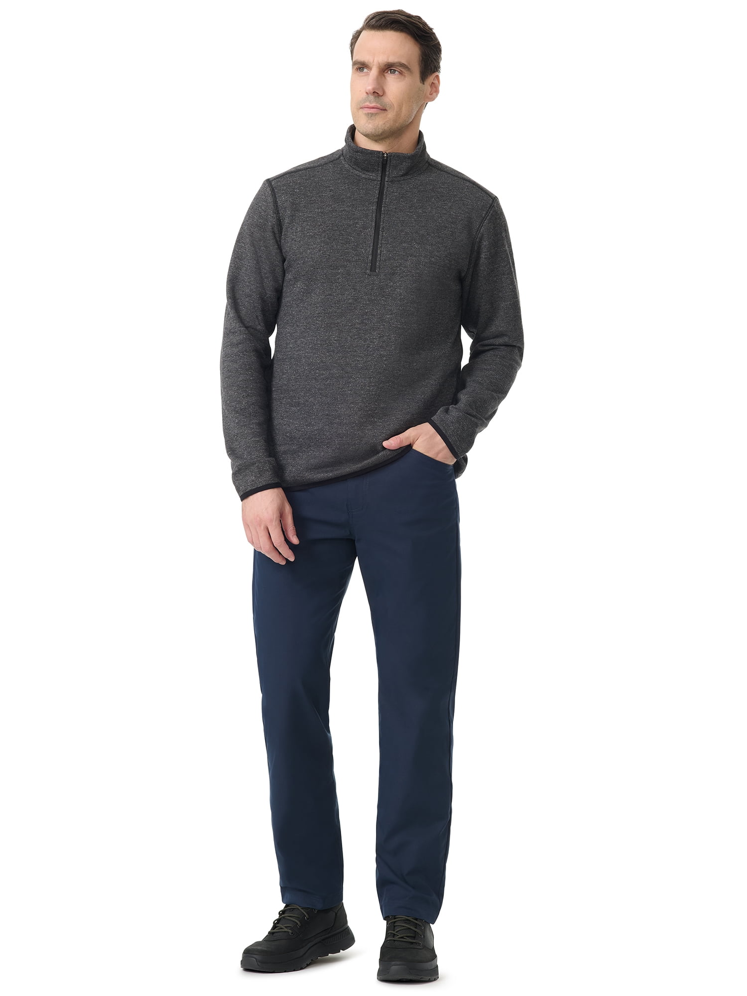 Bass & Co Men's Twill 1/4 Zip, Sizes S-3XL