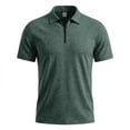 thumbnail image 7 of LTTVQM Quarter Zip Up Pullover for Men Collar Shirts Long Sleeve Golf Tops 2026 Spring Athletic Casual Workout Dark Green M, 7 of 7