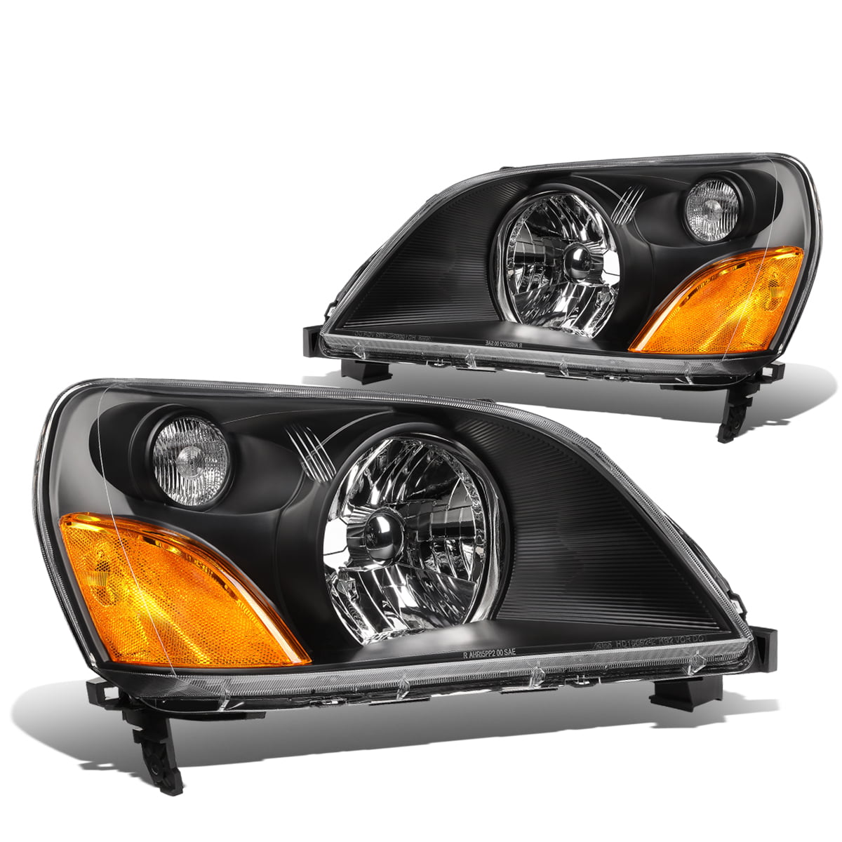 for 03-05 Honda Pilot DNA Motoring Chrome clear HL-OH-046-CH-CL1 Pair of Headlight Assembly