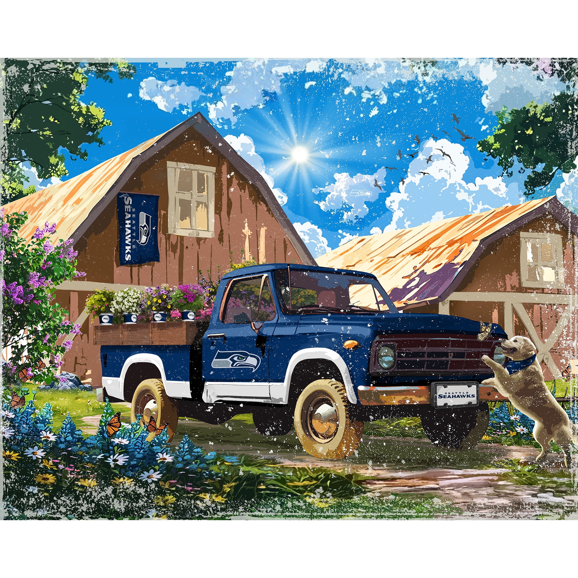 Seattle Seahawks 12" x 11" Four Seasons LED Light Box