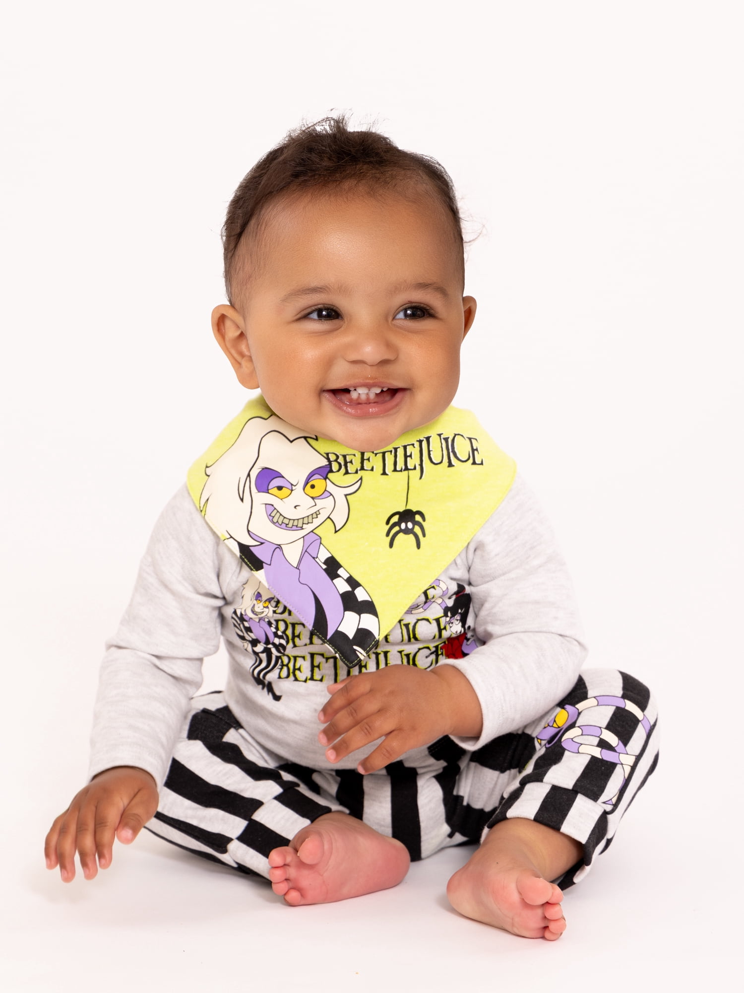 Baby Character Halloween Long-Sleeve Bodysuit, Pants, and Bib Outfit Set, 3-Piece, Sizes Newborn-12 Months