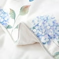 thumbnail image 4 of 100% Organic Cotton Hydrangea Bedding Set Twin Size 2Pcs,Blue Floral Comforter Cover For Adult Teens,Colorful Butterflies Duvet Cover,Rustic Spring Romantic Theme Quilt Cover, 4 of 6