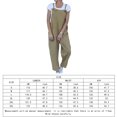 thumbnail image 2 of Mono De Carga Para Mujer Baggy Long Pants Causal Sling Jumpsuit Oversize Holidays Vacation (Khaki L) Cgtredaw para Mujer Caqui T S, 2 of 6