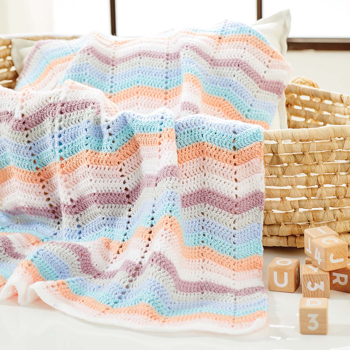 Premier® Crochet Chevrons Baby Blanket Crochet Kit