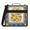 Multicolor 2, variant on Herdesigns Skull Zipper Binder 1.5 Inch 3 D-Rings with Shoulder Strap & Handle, Waterproof Spooky Skull Binder Organizer Bag for 13 Inch Laptop