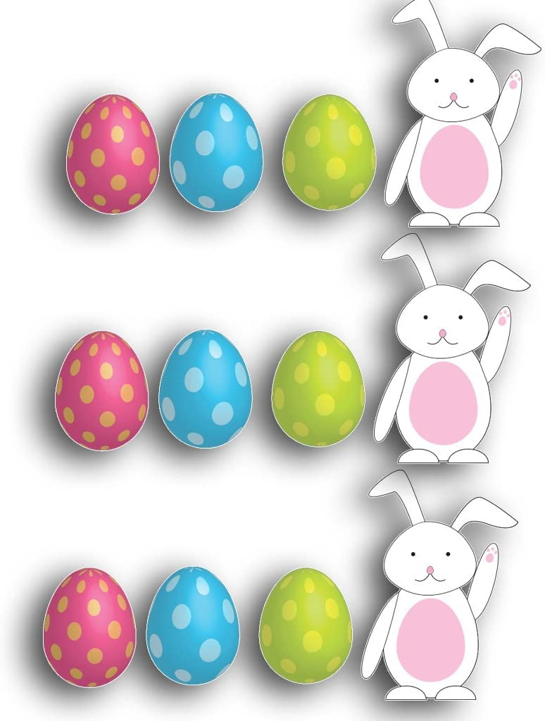 Victory Store Easter Eggs and Bunnies Outdoor Decorations With Stakes 13424