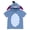 Eeyore Dusty Blue, variant on Disney Nightmare Before Christmas Big Girls' Cosplay Short Sleeve Hooded T-Shirt Sally Patchwork Multi