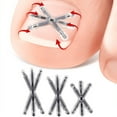 thumbnail image 4 of Pegatinas para uñas con forma de caracteres de arroz. Alínea física de aleación para estirar y rizar las uñas. Pequeña y se puede llevar puesta con zapatos. 2 en 1, 4 of 7