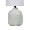 thumbnail image 4 of nuLOOM 15-inch Chevron Ceramic Table Lamp, 14.5" H x 7" W x 7" D, Blue, 4 of 5