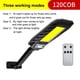 thumbnail image 1 of LED COB Solar Flood Outdoor farolas, IP65 impermeable de a amanecer Luz de área de seguridad para patio, jardín, almacén, sendero, cancha de 120COB Soledad luz de calle al aire libre, 1 of 10