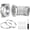 silver, variant on Magnetic Dryer Vent Coupler DV180 Sealed Dryer Vent Connector Kit Easy Clean Quick Connector Includes 2.6 ft 4 in Tubing and Two Stainless Steel Clamps