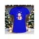 thumbnail image 1 of Playera Blusa Con Estampado De Muñeco De Nieve Navidad Color Azul Talla Grande Marca Emil SaEs, 1 of 4