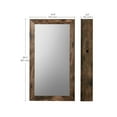 thumbnail image 5 of SONGMICS Lockable Jewelry Cabinet Armoire, Wall-Mounted Organizer with Mirror, Rustic Brown, 5 of 5
