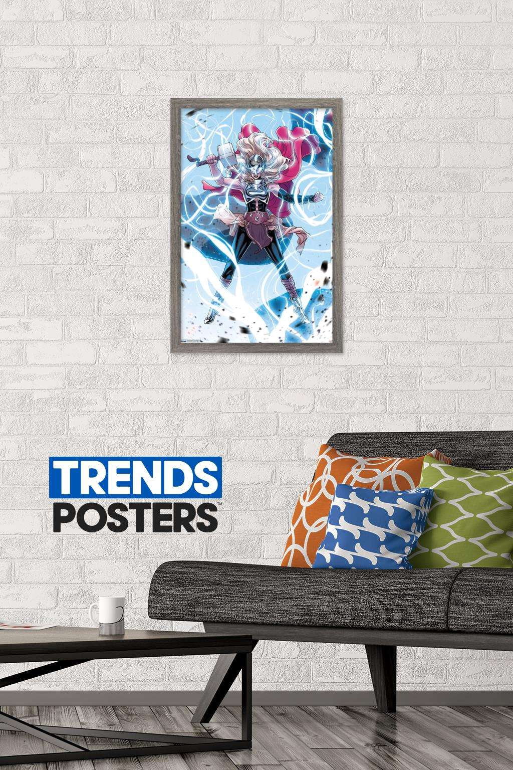 Marvel Comics - Thor - Mighty Thor #704 Wall Poster, 14.725" x 22.375", Framed