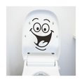 thumbnail image 1 of 2 pegatinas de inodoro sonrientes, pegatinas de pared divertidas de bricolaje, pegatinas decorativas extraíbles impermeables creativas, para inodoro, baño, pegatinas de pared para puerta de bañera, 1 of 5