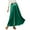 Green, variant on HongQid Women's Satin High Waist Skirts Elegant Flared Casual A Line Maxi Skirt Drawstring Silky Party Skirts