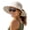 Beige, variant on Womens Sun Hat with Ponytail Hole Beach Hiking Summer Wide Brim UPF 80+ Outdoor Protection Foldable Bucket Hat