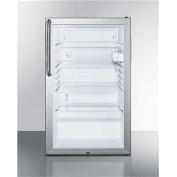 Accucold SCR450L7TB 20 in. Wide Counter Height Glass Door All