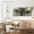 thumbnail image 5 of Elephant Stock Morning Fjord Rifle Green Wall Art - Horizontal Multi Panel Canvas - Living Room Wall Decor - Abstract Multi Panel - Green And Gray Decor By Silvia Vassileva - 26" x 12", 5 of 8