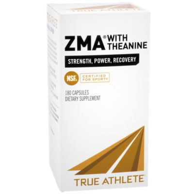 True Athlete ZMA With Theanine  Combination of Zinc  Magnesium To Help Increase Muscle Strength  Power, NSF Certified For Sport (180 (Best Brand Of Zma)