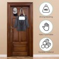 thumbnail image 6 of Duslogis 5 Layers Over The Door Hook Organizer Rack Hanger Backpack Handbag Door Hook, Pack of 2 (White), 6 of 8