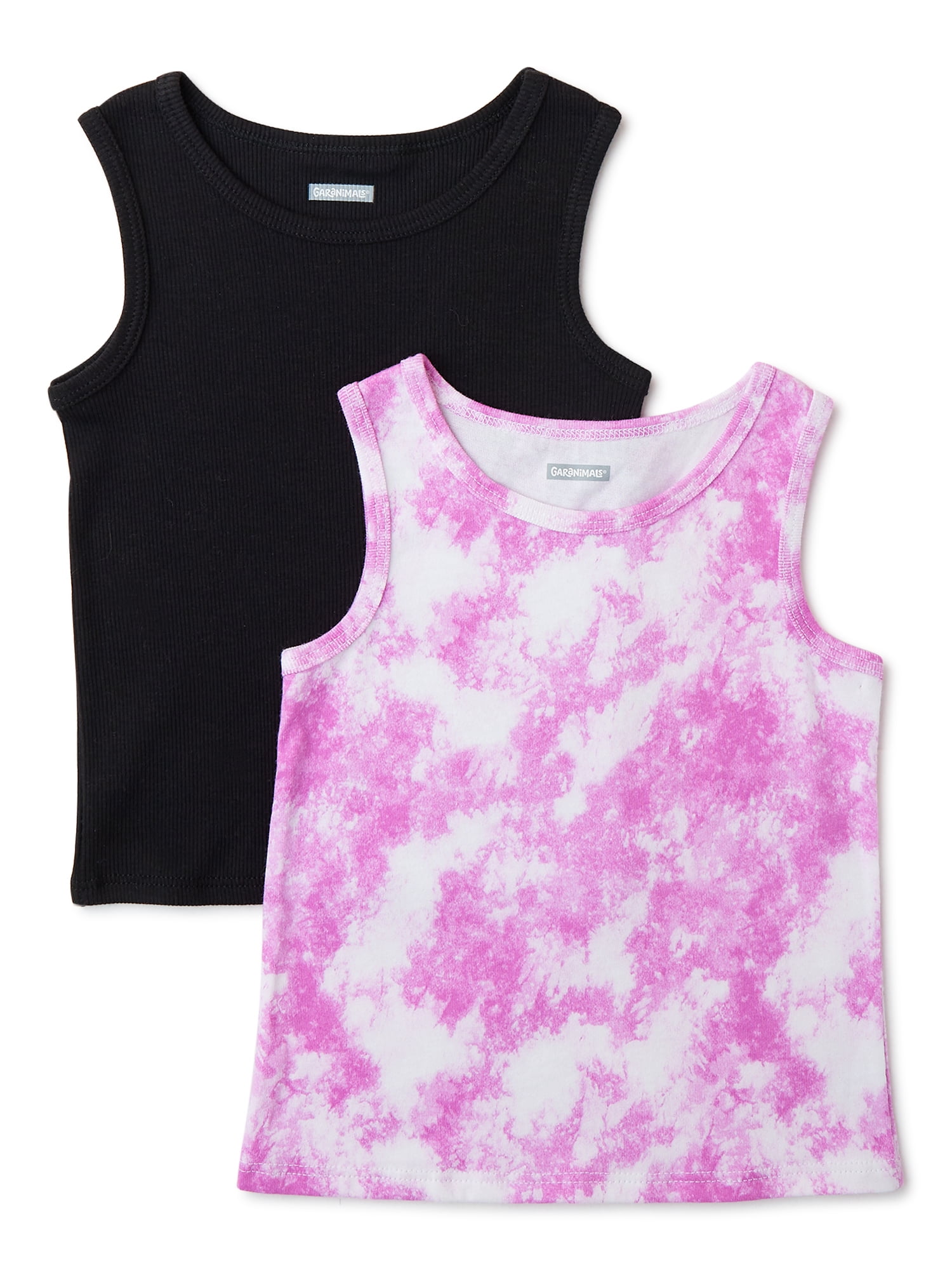 Garanimals Baby and Toddler Girl Tank Tops, 2Pack, Sizes 12 Months5T