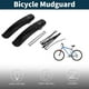 thumbnail image 2 of Guardabarros de bicicleta de carretera MTB Unique Bargains delantero trasero 14.33" fender duradero guardabarros negro 2 piezas, 2 of 6