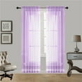 thumbnail image 2 of 2PC SHEER VOILE PANEL INDOOR OUTDOOR PORCH WEDDING ROD POCKET WINDOW CURTAIN, 2 of 3
